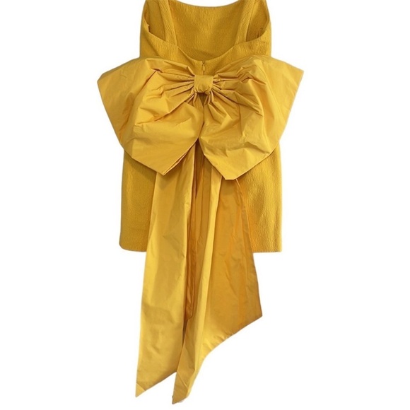 Rebecca Vallance Calla Bow-embellished Cloqué Mini Dress - Picture 7 of 7